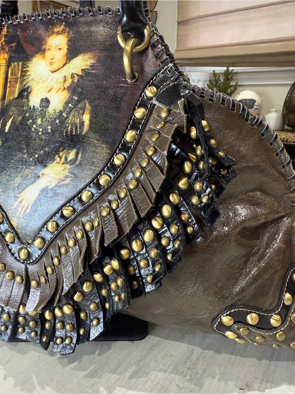 Sharif Artisan Series Limited Edition Renaissance Studded Handbag #98/200 COA - Picture 2 of 16
